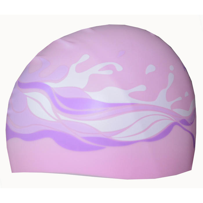 Gorra de Natacin Hkr Silicone Wave Rosa