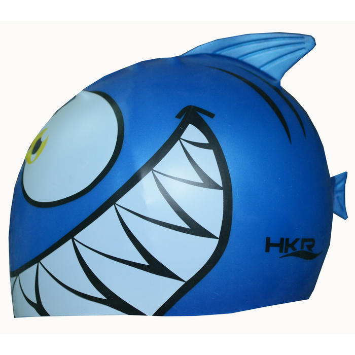 Gorra de Natacin Jr Hkr Silicone Fish Azul