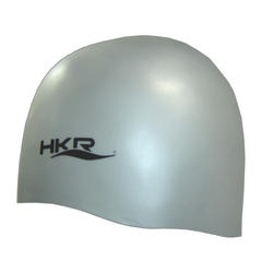 Gorra de Natacin Hkr Silicone Gris Plata