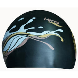 Gorra de Natacin Hkr Silicone Wave Negro