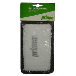 Muequera Prince 13cm Blanca Logo Gris